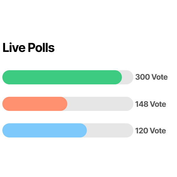 Live polls and Q&A